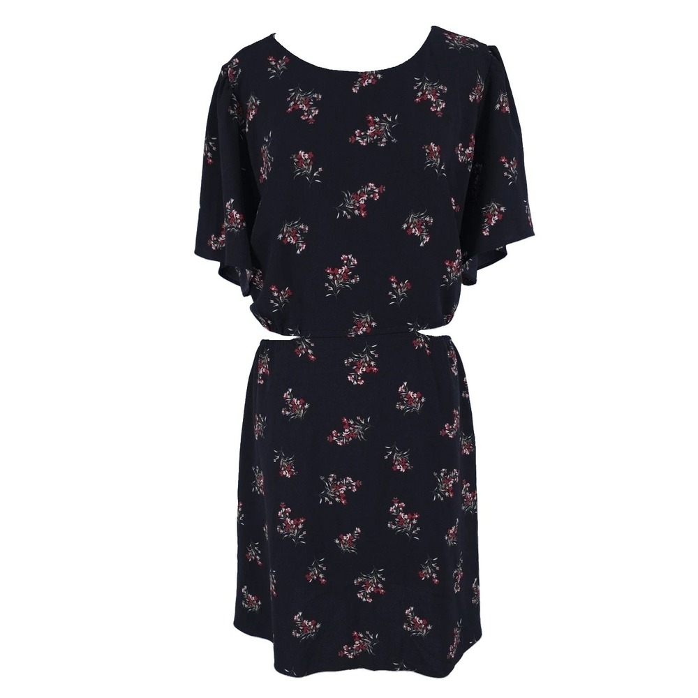 Abercrombie Fitch Floral Dress Sz XL Open Back Floral Bloomcore Romantic Artsy